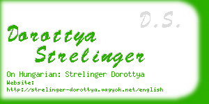 dorottya strelinger business card